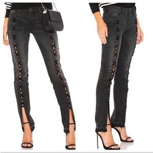 BLANK NYC Skinny Classique Lace Up Front Jeans 26